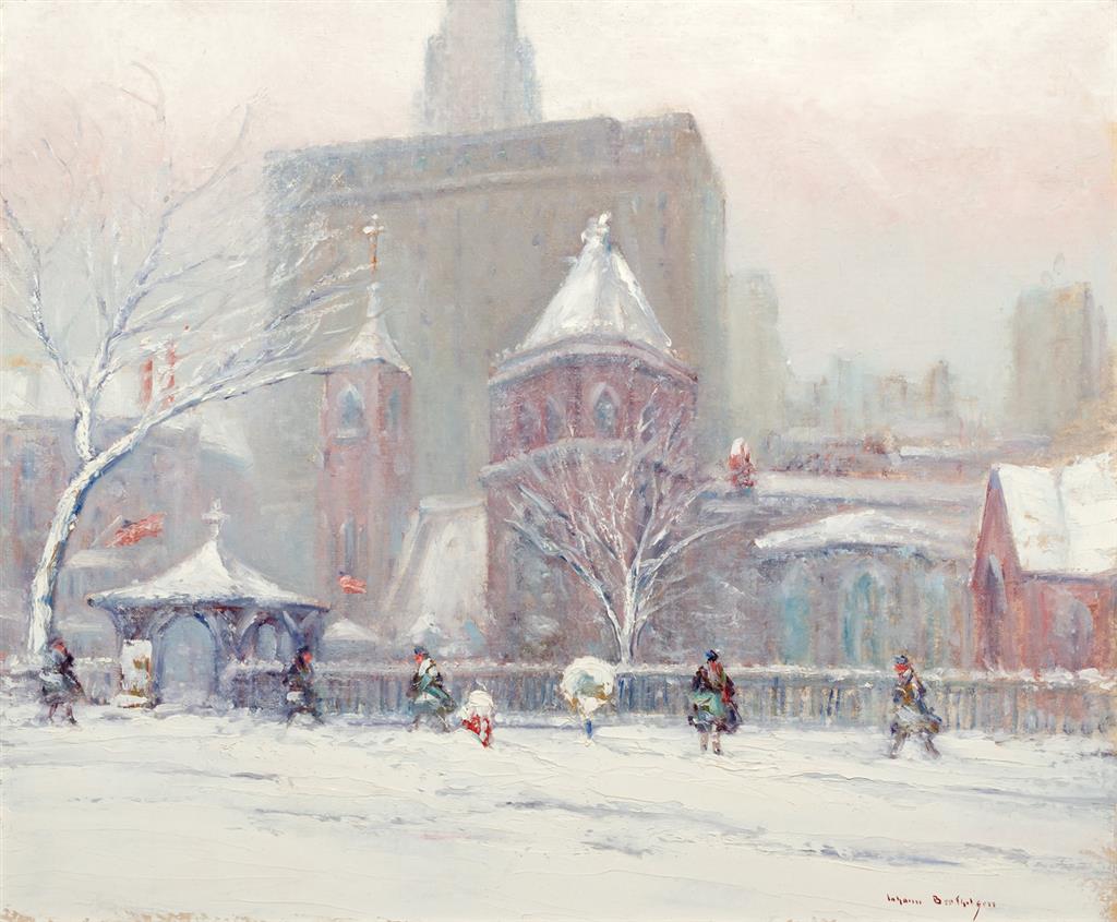 Appraisal: JOHANN BERTHELSEN American - Little Church Around the Corner NYC