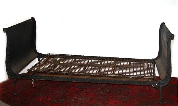 Appraisal: An Empire cast iron daybed height in length ft in