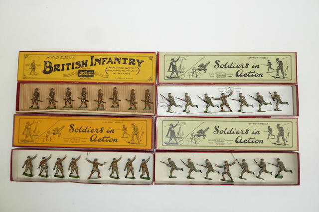 Appraisal: Britains British Infantry in Gas Masks sets marching at the