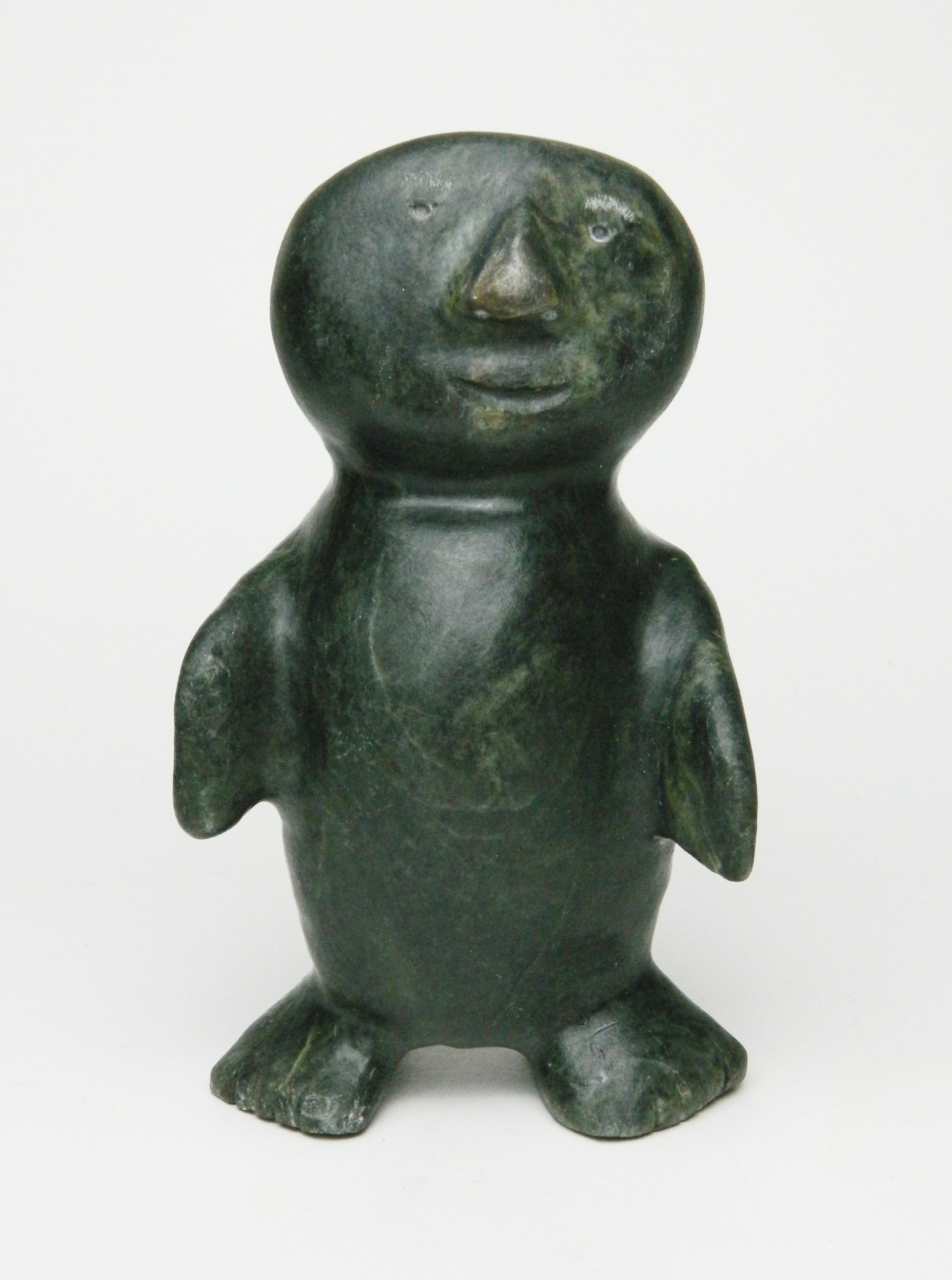 Appraisal: Maudie Ohiktuk Taloyoak ''Seal Man''- stone carving ca ''h