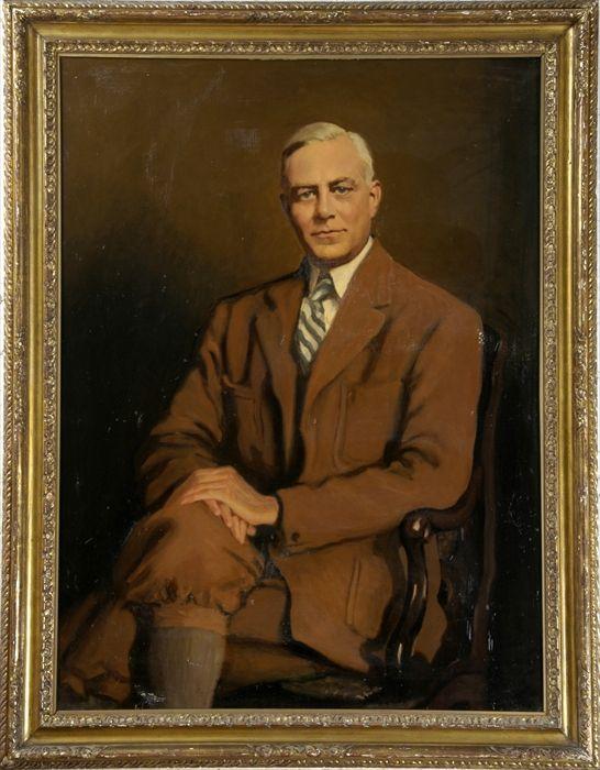 Appraisal: American School th C Portrait of M L Peabody Oil