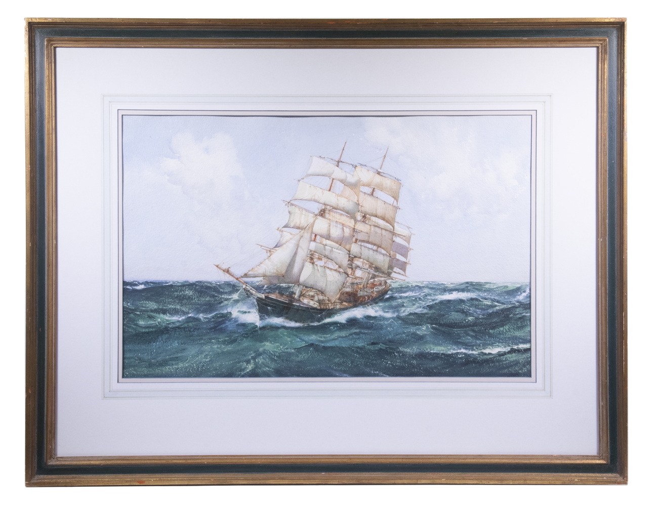 Appraisal: MONTAGUE J DAWSON UK - Fully Rigged Clipper Ship Underway