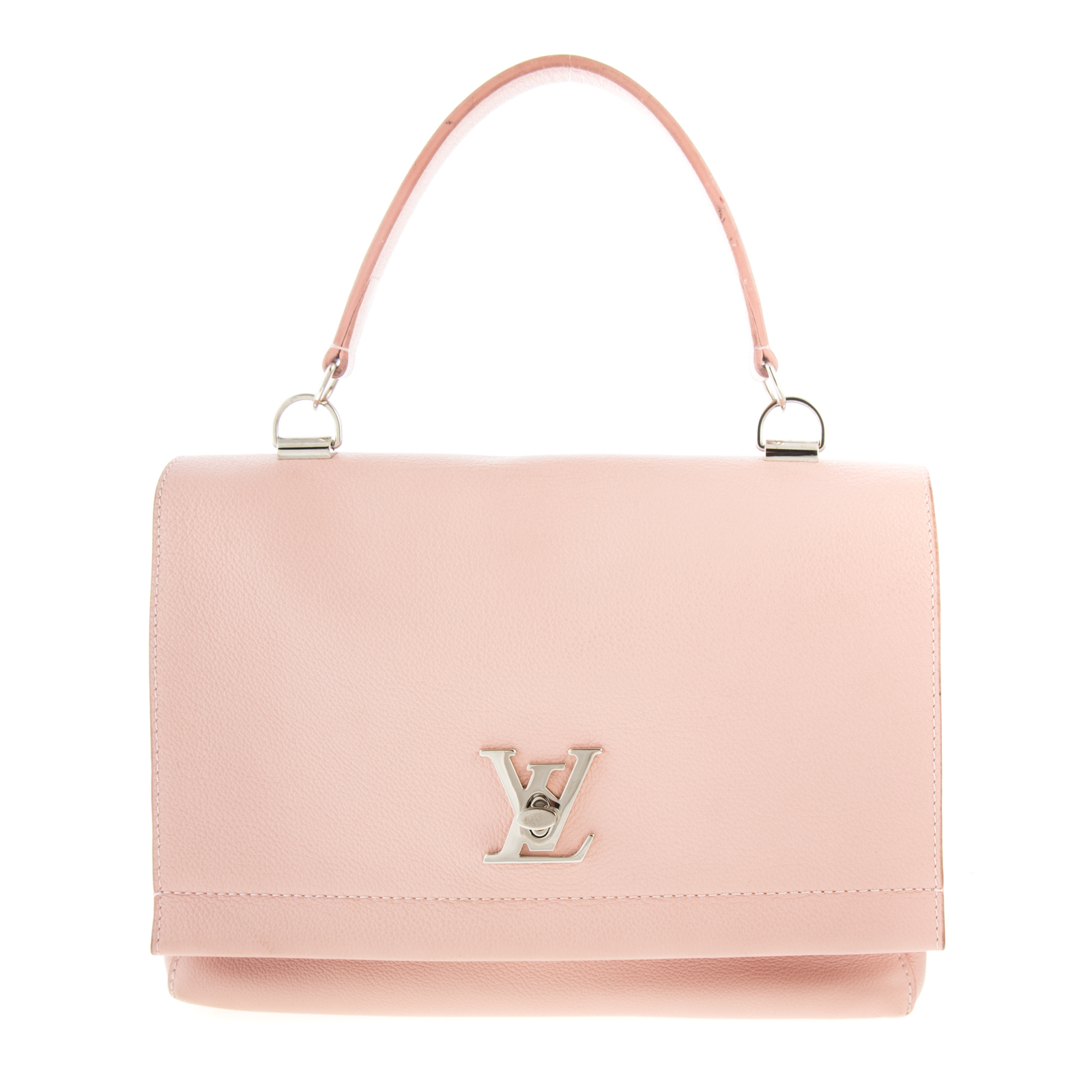 Appraisal: A LOUIS VUITTON LOCKME II A pink grained leather Louis