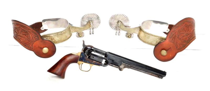 Appraisal: Lot Of Western Lot - Gun Spurs Serial The gun