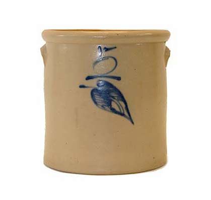 Appraisal: Gallon Blue Decorated Stoneware Crock Gallon Blue decorated Stoneware CrockItem