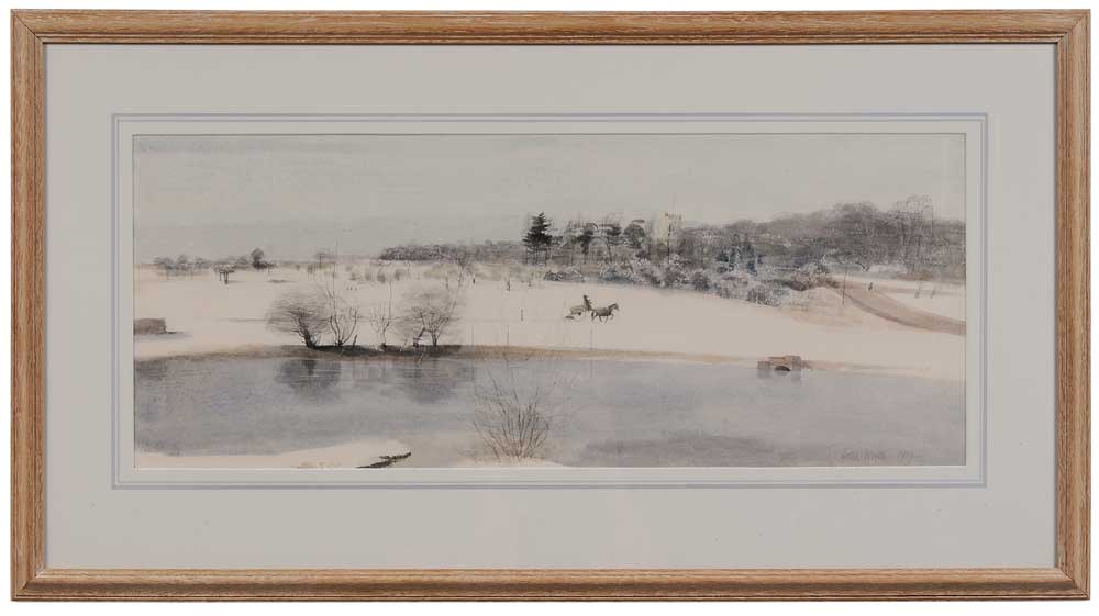 Appraisal: Leslie Charles Worth British - Winter Landscape with Surrey signed