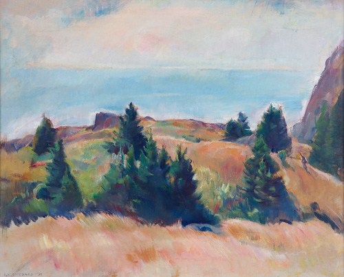 Appraisal: Alice K Stoddard American - Monhegan Island Landscape Oil on