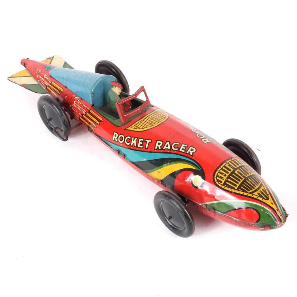 Appraisal: MARX ROCKET RACER TIN LITHO WIND UP CLOCKWORK RACE CAR