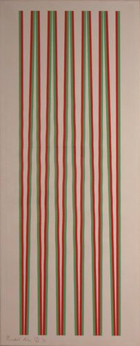 Appraisal: A signature Bridget Riley image Artist Riley Bridget British born