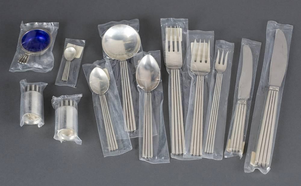 Appraisal: Georg Jensen Bernadotte Sterling flatware A set of Georg Jensen