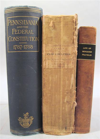 Appraisal: vols Philadelphia Watson John F Annals of Philadelphia Philadelphia E