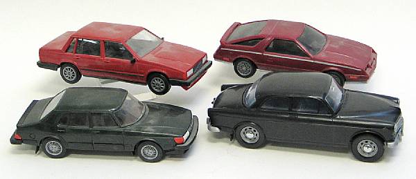 Appraisal: Promotional Vehicles Rubber Plastic promotional vehicles depicting Volvo Saab manufactured