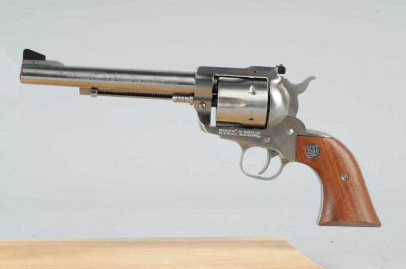 Appraisal: Ruger Black Hawk Revolver Description magnum Stainless finish Boar is