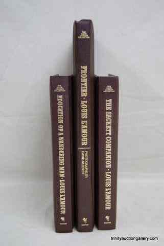 Appraisal: Louis L'Amour Non Fiction Leatherette BooksThis Louis L'amour nonfiction leatherette