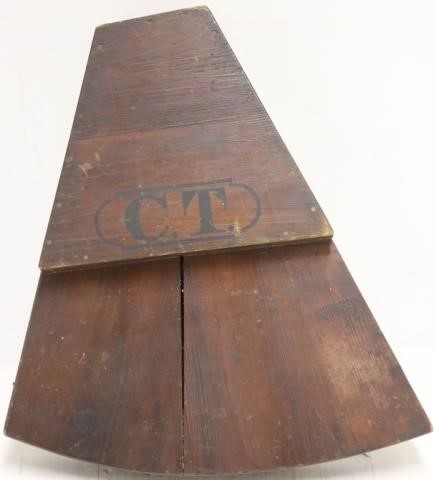 Appraisal: EARLY TH C OCTANT AMERICAN THE INITIALS C T STENCILED