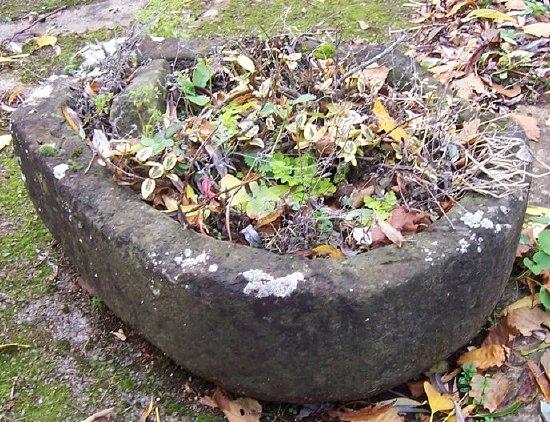 Appraisal: A pear shaped stone trough cm x cm '' x