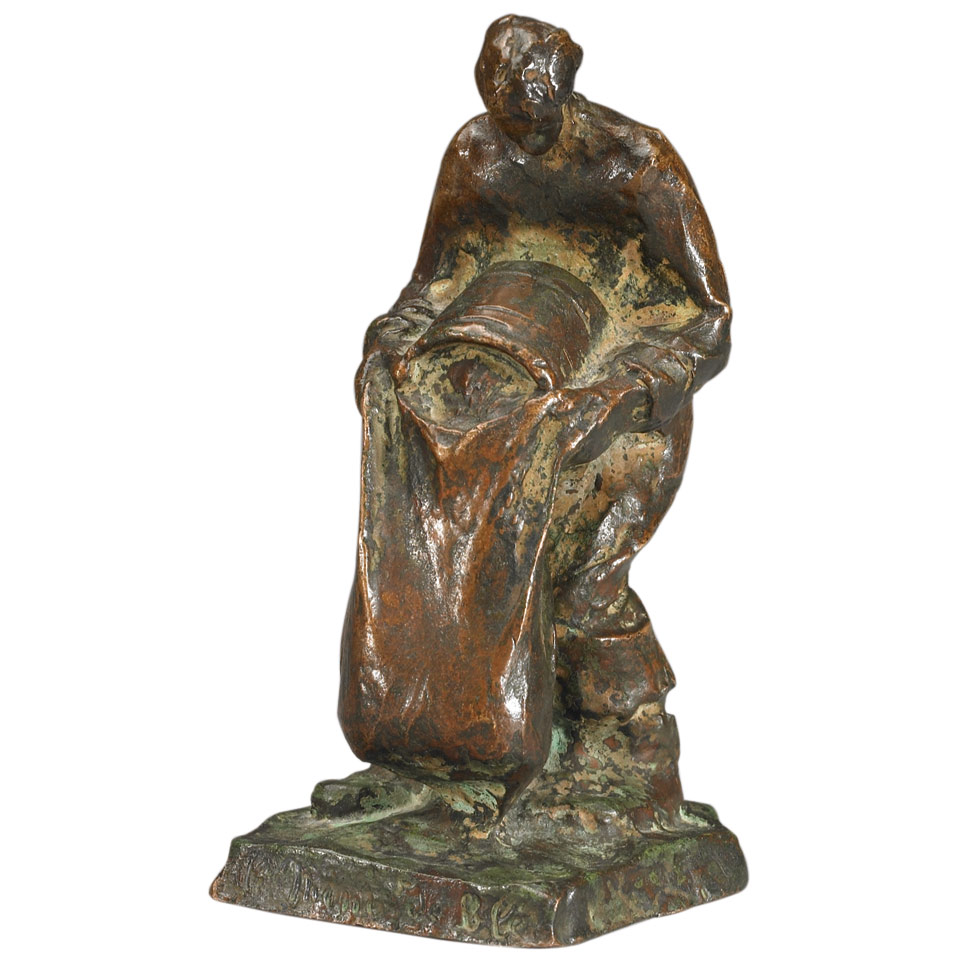 Appraisal: LA MINOT DE BL Alfred Lalibert Canadian - patinated bronze