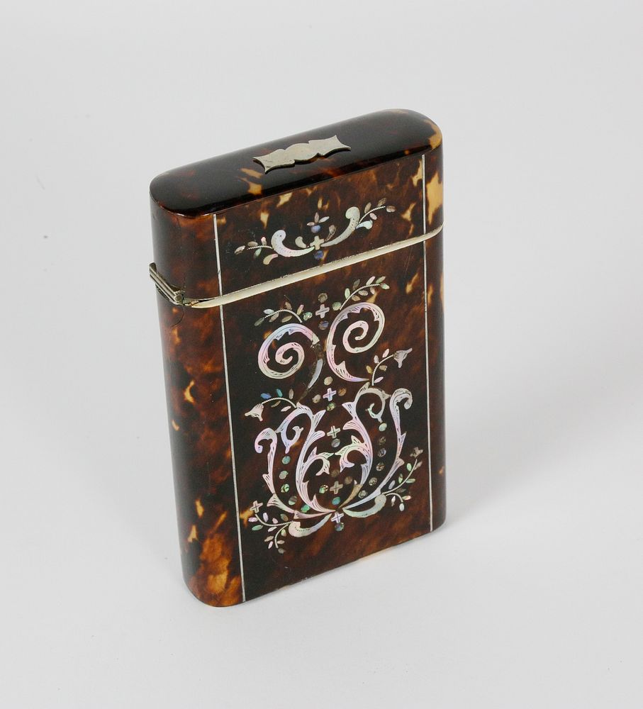 Appraisal: Early th c Regency Tortoiseshell Card Holder Early th Century