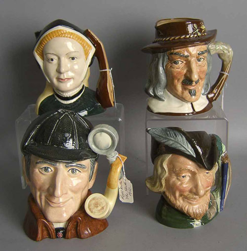 Appraisal: Four Royal Doulton toby mugs to include Jane Seymour The