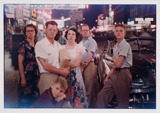 Appraisal: LOUIS FAURER - Family Times Square Dye transfer print printed