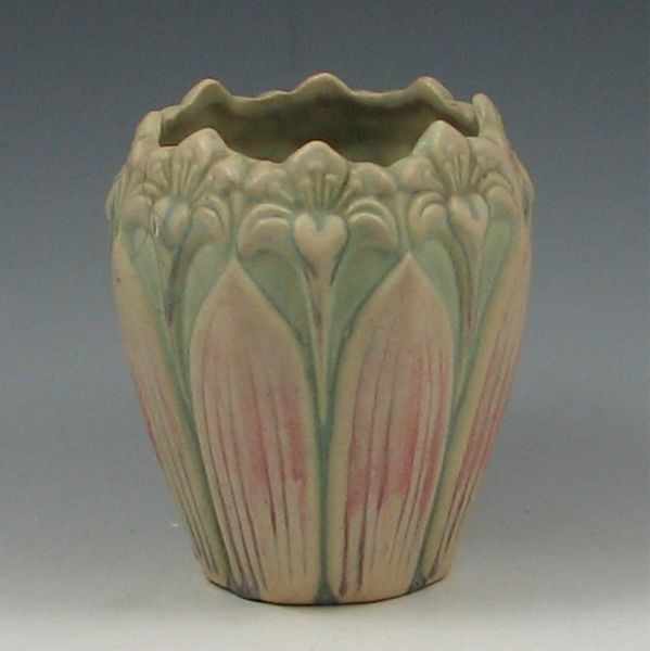 Appraisal: Brush-McCoy Kolorkraft Amaryllis Vase unmarked ''h hairline and chip on