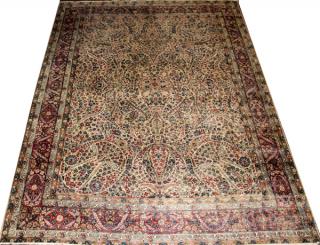 Appraisal: KERMAN PERSIAN HANDWOVEN WOOL CARPET KERMAN PERSIAN HANDWOVEN WOOL CARPET