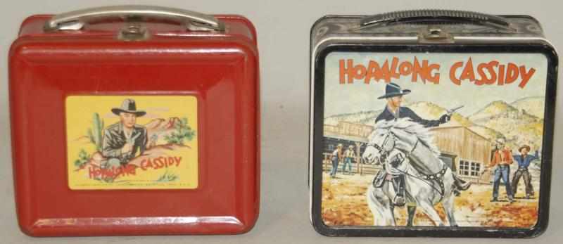 Appraisal: Lot of Tin Litho Hopalong Cassidy Lunchboxes Vintage Both made