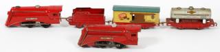 Appraisal: LIONEL WIND LIONEL O GAUGE PRE-WAR WIND-UP LOCOMOTIVES AND FREIGHT