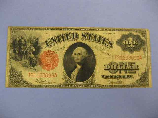 Appraisal: U S Legal Tender Note large size Washington