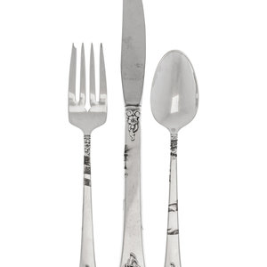 Appraisal: An American Silver Flatware Service Royal Crest Newark NJ Mid