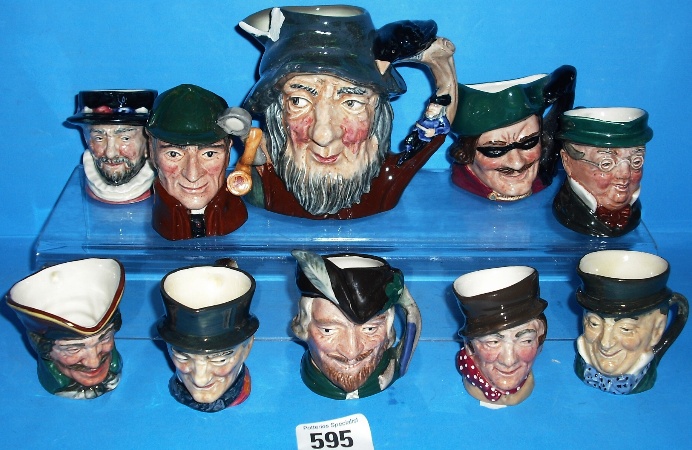 Appraisal: Royal Doulton Miniature Character Jugs Beefetaer John Peel Mr Pickwick