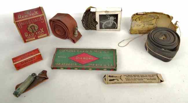 Appraisal: NOS lot including ''Red Fox'' tube ''the Wald BB'' repair