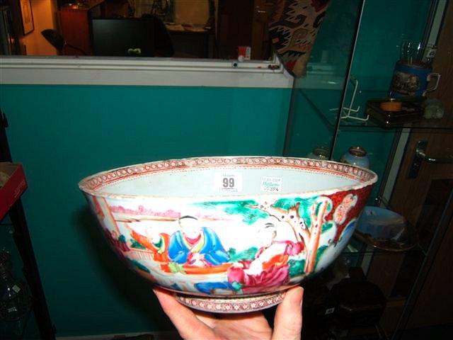 Appraisal: A Chinese th Century famille rose porcelain bowl decorated externally