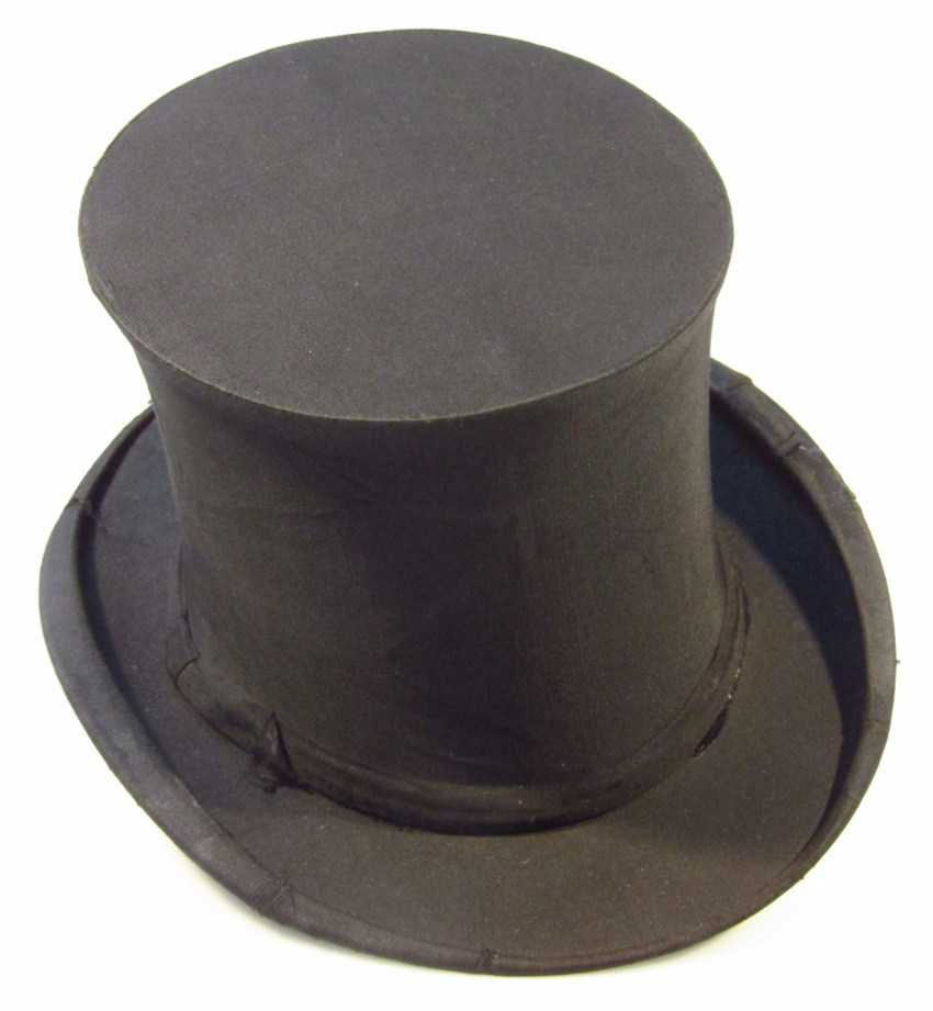 Appraisal: An early thC opera top hat with articulated top in