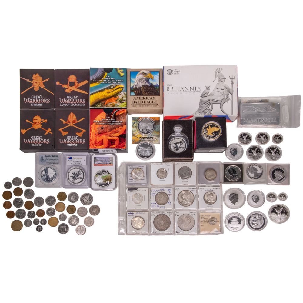 Appraisal: WORLD COIN ASSORTMENTIncluding -crown PR- PCGS Britannia Rules the Waves