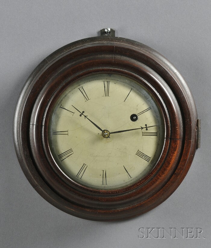 Appraisal: Brewster and Ingraham Miniature Gallery Clock Bristol Connecticut c the