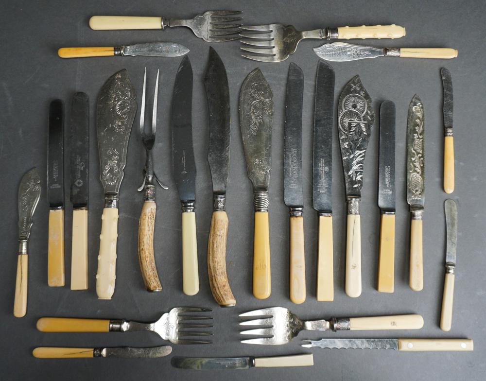 Appraisal: Collection of Assorted Handled Serving Carving Sets