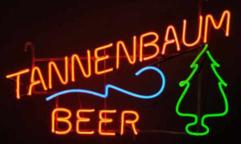 Appraisal: Tannenbaum Beer Neon Sign Description s to s Red green