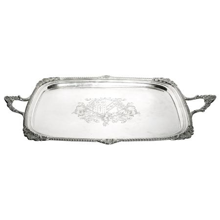 Appraisal: George IV Silver Two-Handled Tray Estimate -