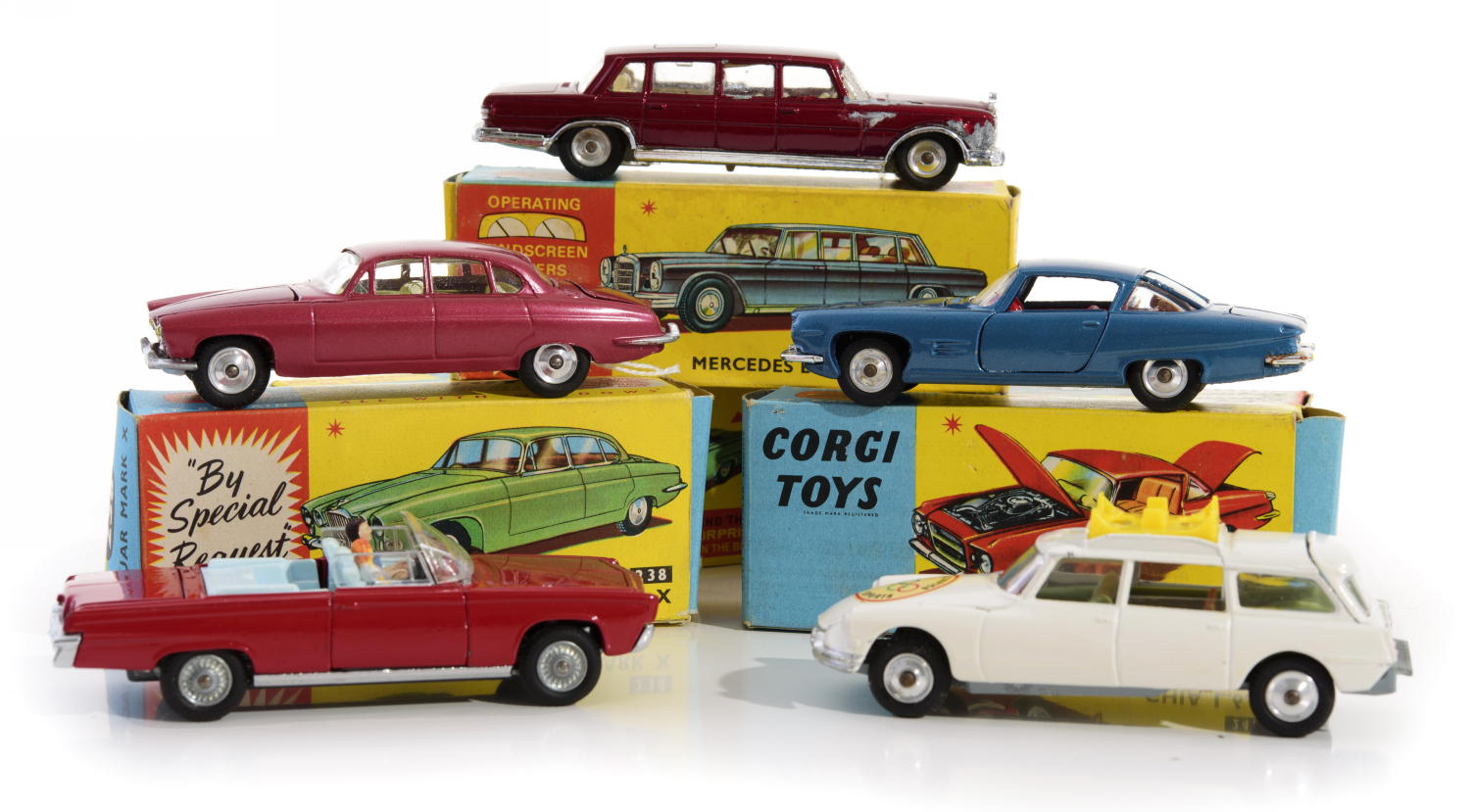 Appraisal: COLLECTION OF CORGI TOYS INCL JAGUAR MARKX CHRYSLER IMPERIAL GHIA