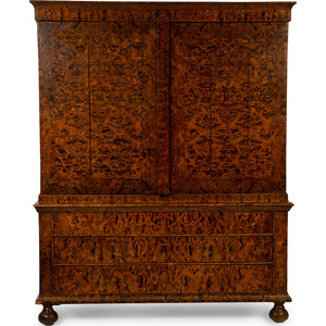 Appraisal: A William and Mary Mulberry Linen Press IN THE MANNER