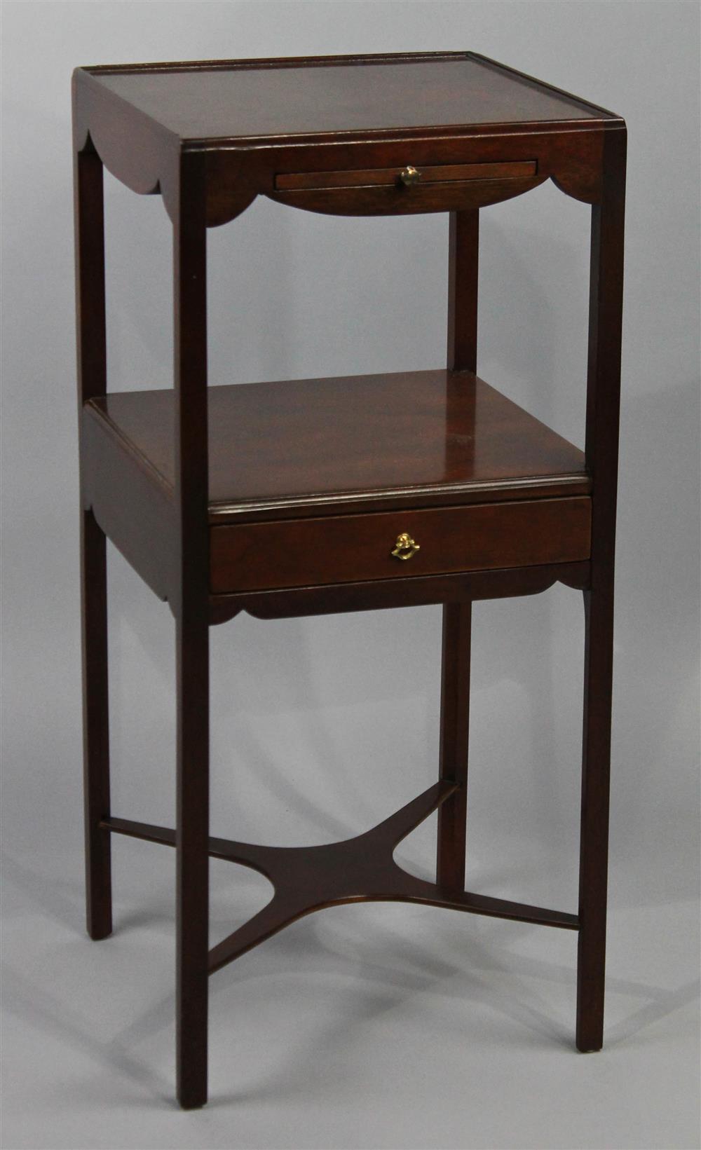 Appraisal: BAKER HISTORIC CHARLESTON COLLECTION CHIPPENDALE STYLE MAHOGANY SIDE TABLE having