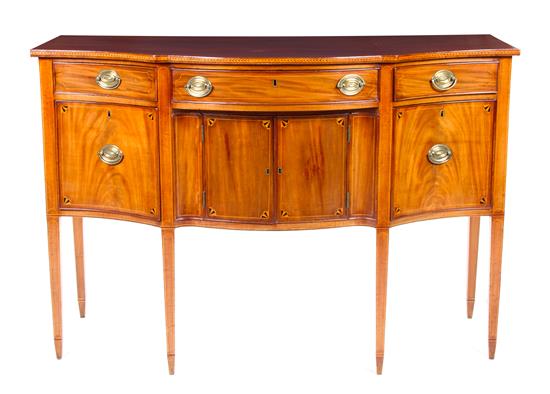 Appraisal: Sale Lot A Hepplewhite Style Mahogany Sideboard circa massachusetts having