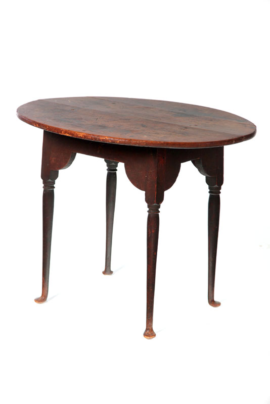 Appraisal: QUEEN ANNE TAVERN TABLE Probably Connecticut mid th century maple