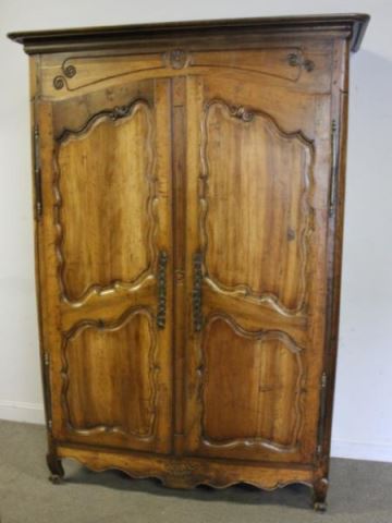 Appraisal: th Cent Louis XV Door Armoire From a Dobbs Ferry