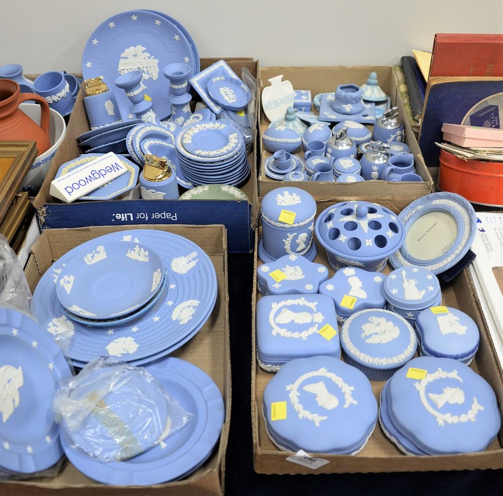 Appraisal: Four Tray Lots of Wedgwood Jasperware to include cups saucers