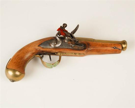 Appraisal: A Flintlock Brass Blunderbuss or Pirate Pistol possibly a reproduction