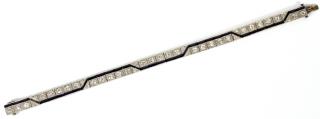 Appraisal: ART DECO PLATINUM DIAMOND SAPPHIRE BRACELET LADY'S ART DECO PLATINUM