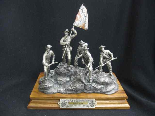 Appraisal: Chilmark Civil War Pewter Figurine ''Rebel Yell'' by Francis Barnum