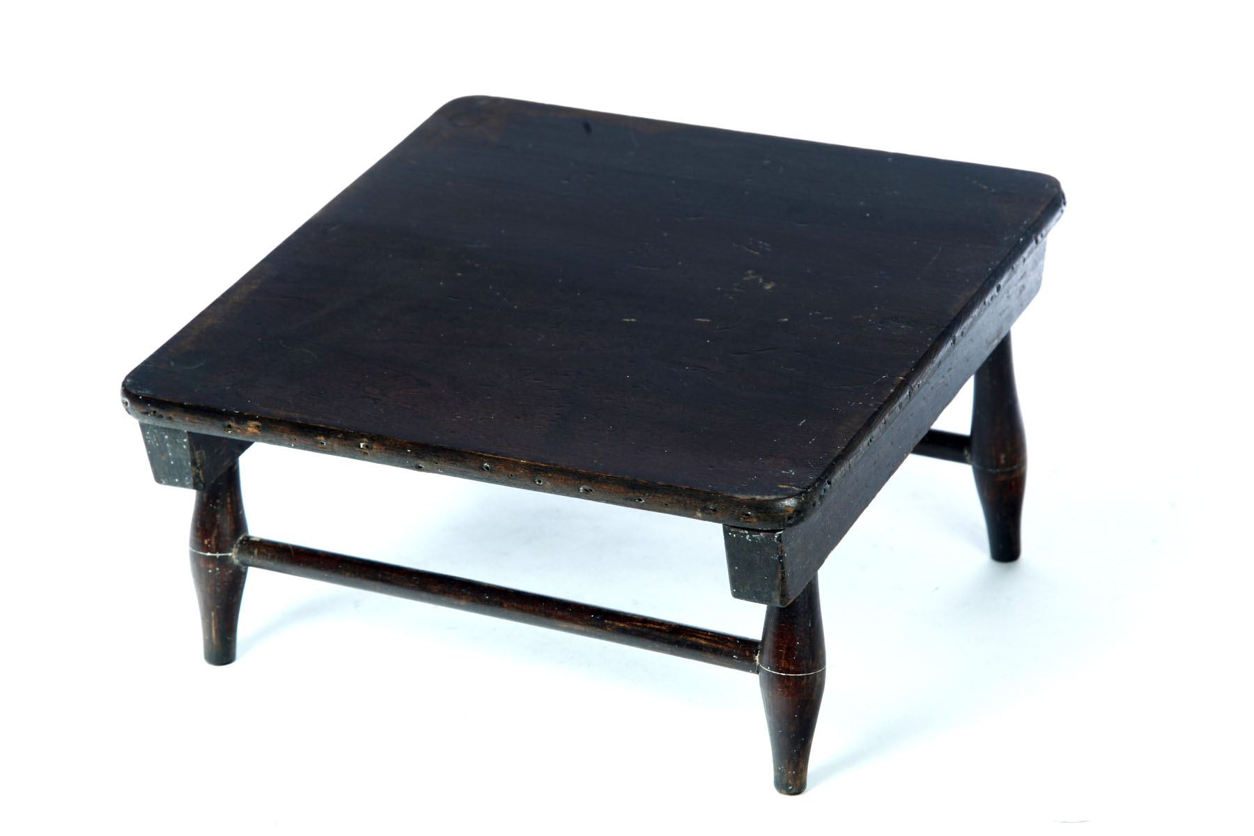 Appraisal: SHAKER FOOTSTOOL Late th century pine Slanted with ghost of